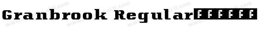 Granbrook Regular字体转换